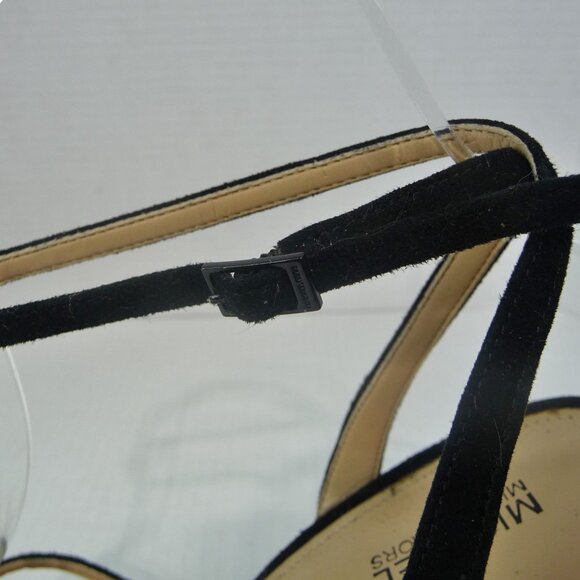 MK YOONIE SUEDE PLATFORM HEELS SIZE 7.5 - Picture 7 of 13